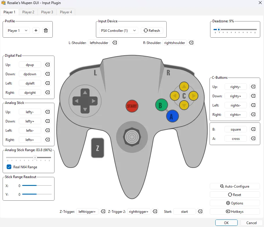 Configuración de Inputs en RMG-K